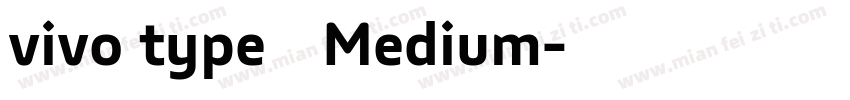 vivo type 简 Medium字体转换